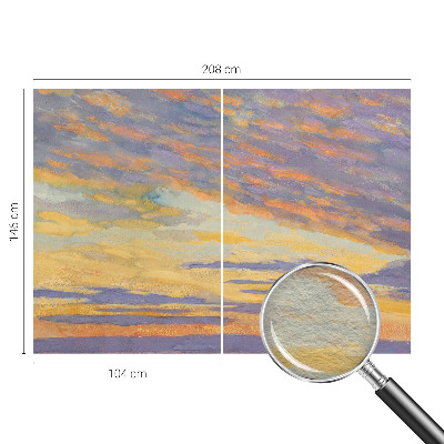 Fotovæg med motiv af pastelhimmel