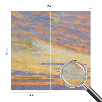 Fotovæg med motiv af pastelhimmel