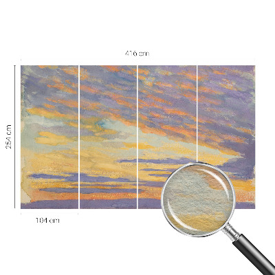 Fotovæg med motiv af pastelhimmel