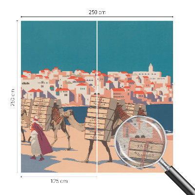 Væg tapet Kamelkaravane