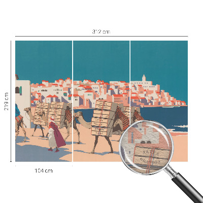 Væg tapet Kamelkaravane