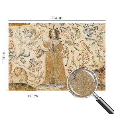 Fototapet stue Farverig natur