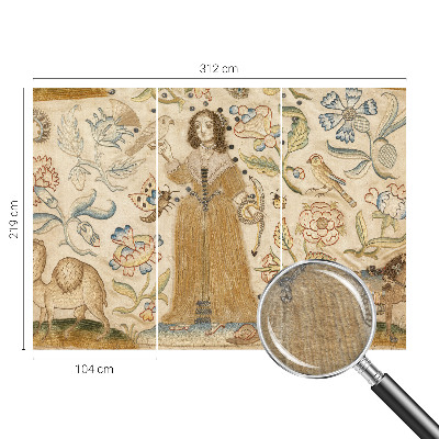 Fototapet stue Farverig natur