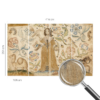 Fototapet stue Farverig natur