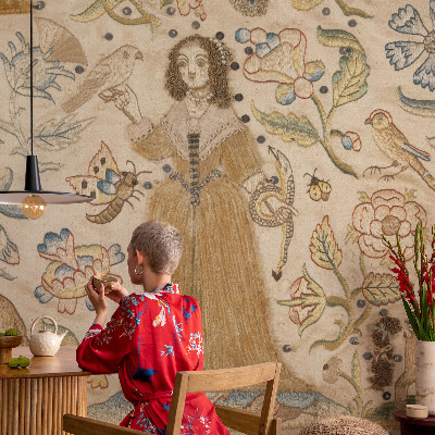 Fototapet stue Farverig natur