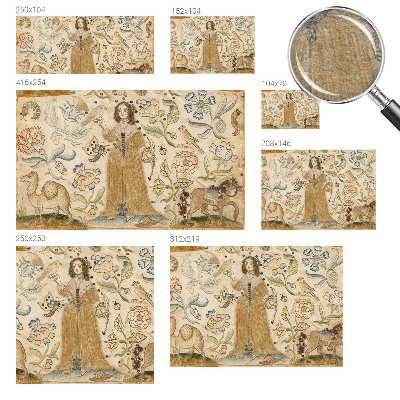 Fototapet stue Farverig natur