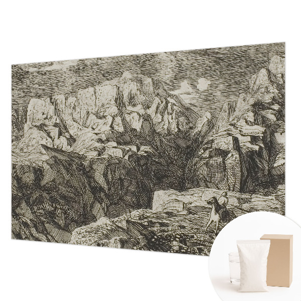 Fototapet soveværelse Bjerglandskab