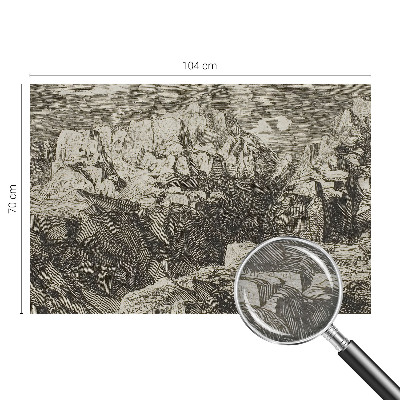 Fototapet soveværelse Bjerglandskab