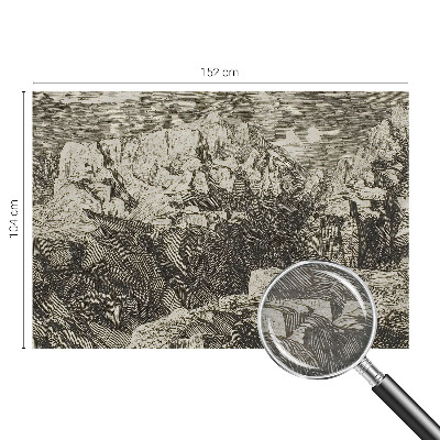 Fototapet soveværelse Bjerglandskab