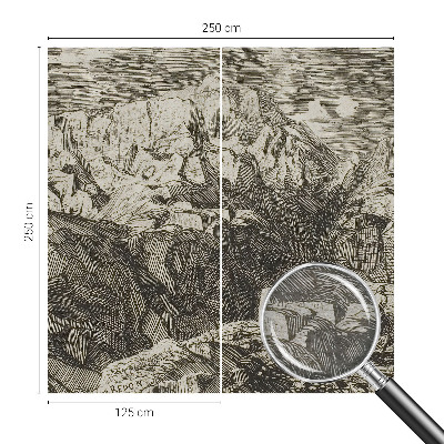 Fototapet soveværelse Bjerglandskab