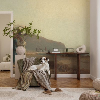 Fotovæg soveværelse En gåtur ved kysten