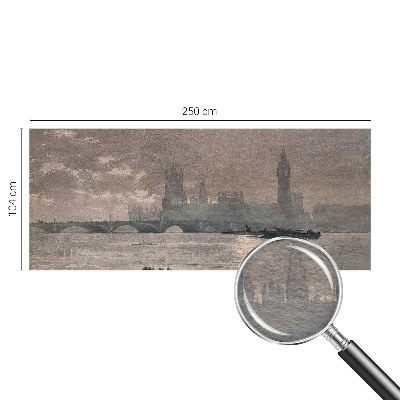 Fototapet på mål med motiv af natpanorama efter mål
