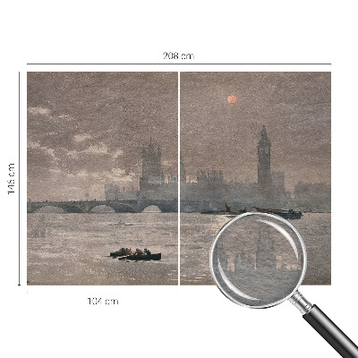 Fototapet på mål Natpanorama