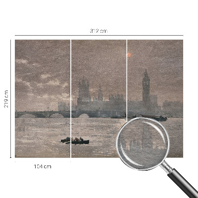 Fototapet på mål Natpanorama