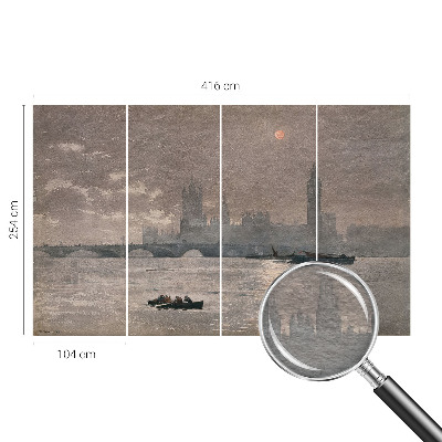 Fototapet på mål Natpanorama