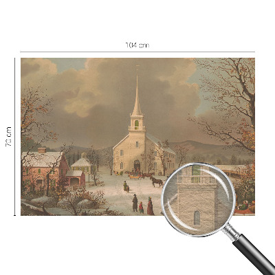 Modern fototapet Vinterlandskab