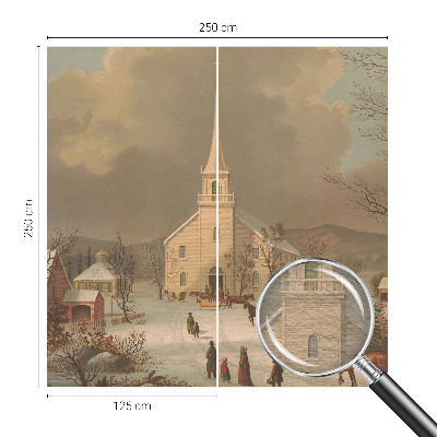 Modern fototapet Vinterlandskab