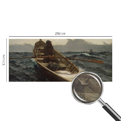 Høj kvalitet fototapet med motiv af en fisker på havet