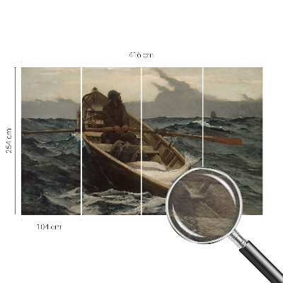 Høj kvalitet fototapet Fisker på havet