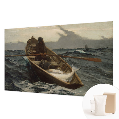 Høj kvalitet fototapet med motiv af en fisker på havet