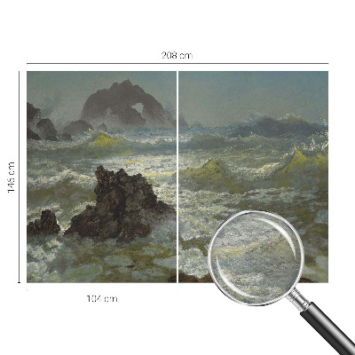 Stor fototapet Stormfuldt hav