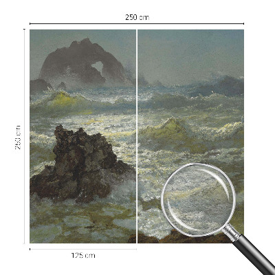 Stor fototapet Stormfuldt hav