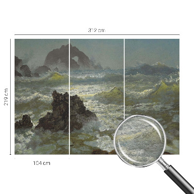 Stor fototapet Stormfuldt hav