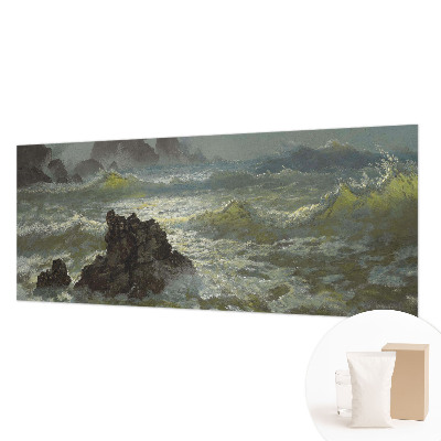 Stor fototapet med motiv af et stormfuldt hav