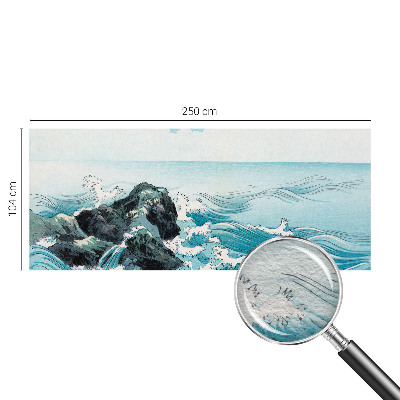 3D fototapet med motiv af en havscene