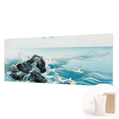 3D fototapet med motiv af en havscene