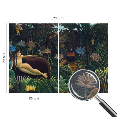 Vlies fototapet med et eksotisk junglemotiv