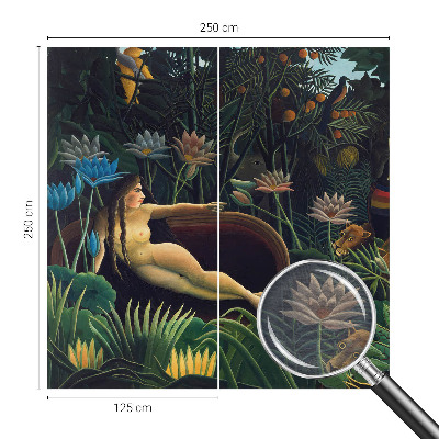 Vlies fototapet med et eksotisk junglemotiv
