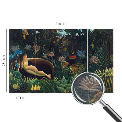 Vlies fototapet med et eksotisk junglemotiv
