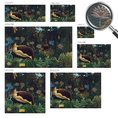 Vlies fototapet med et eksotisk junglemotiv