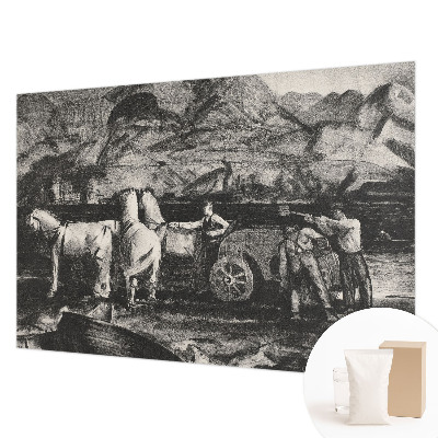 Væg tapet Landsbyscene