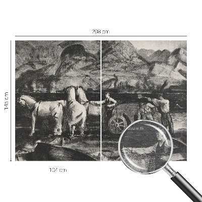 Væg tapet Landsbyscene