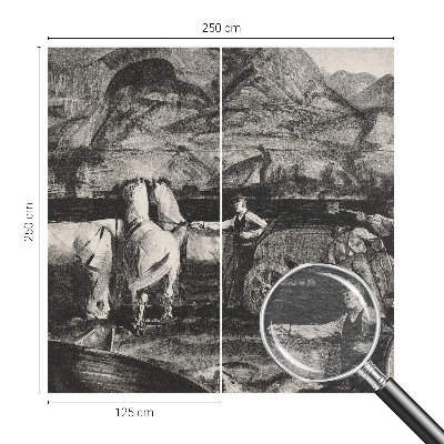 Væg tapet Landsbyscene