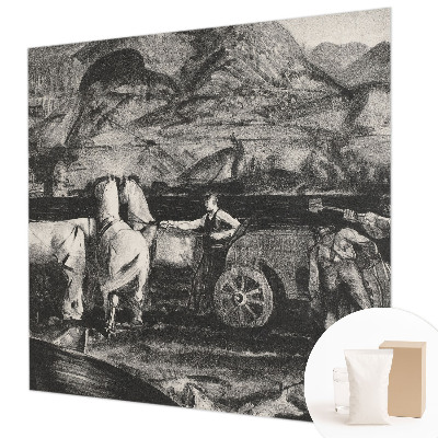 Væg tapet Landsbyscene