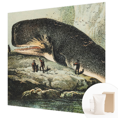 Fototapet stue med motiv af havgigantisme til væggen