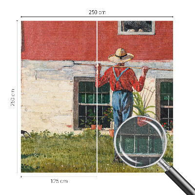 Fototapet til børn Landsbyscene