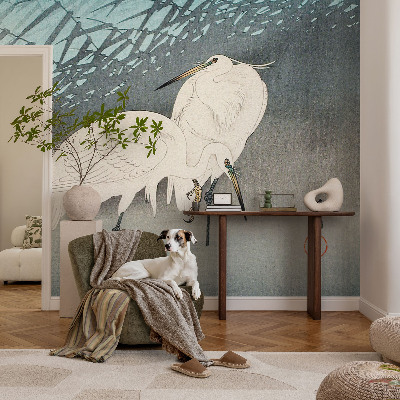 Høj kvalitet fototapet med motiv af sarte fugle