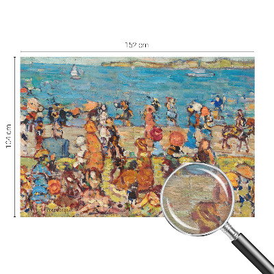 Stor fototapet med en strandscene