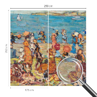 Stor fototapet med en strandscene