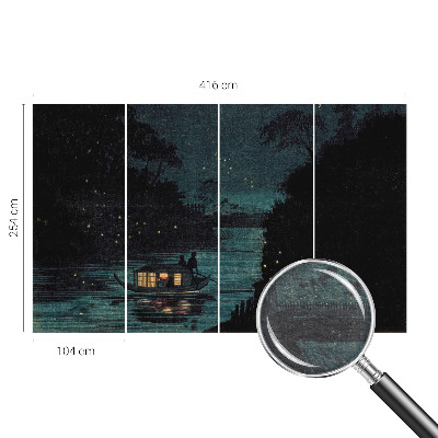 3D fototapet Aftenlys