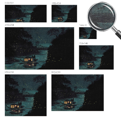 3D fototapet Aftenlys