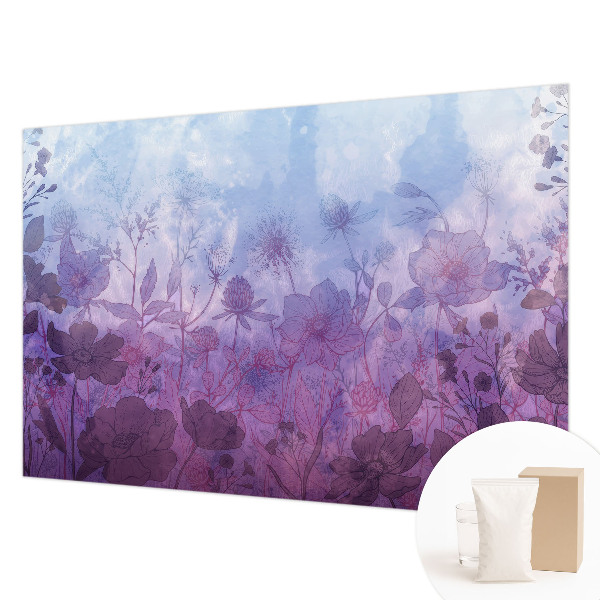 Vlies fototapet med pastelblomster