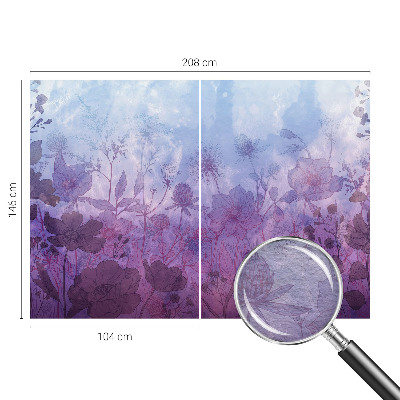 Vlies fototapet med pastelblomster