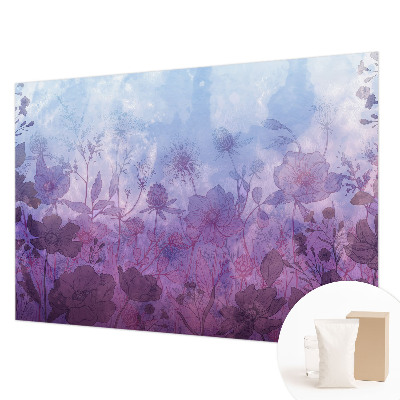 Vlies fototapet med pastelblomster