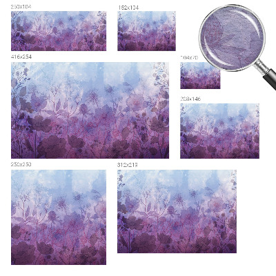 Vlies fototapet med pastelblomster