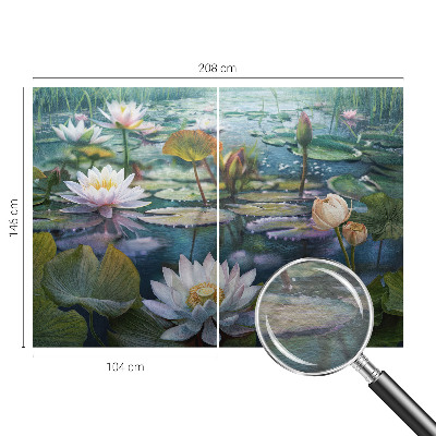 Fotovæg med motiv af damblomster